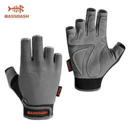 Guanti da ciclismo Bassdash Astro Heavy-Duty Sure Grip Pesca da uomo e da donna senza dita per gioco Kayak Canoa Vela 221107