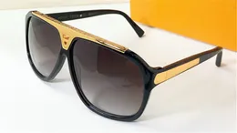Hot Men Fashion Design Occhiali da sole Millionaire Evidence Eyewear Retro Vintage Shiny Gold Summer Style Laser Z030W Qualità di fascia alta