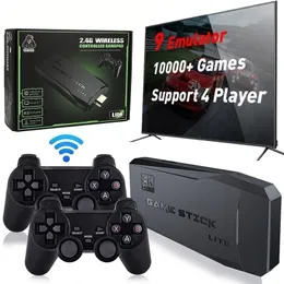 Taşınabilir Oyun Oyuncular Video Konsolu 64G Yerleşik 10000 s Retro el Kablosuz Denetleyici Çubuk PS1 GBA Noel Kid Hediye 221107