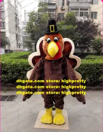 Thanksgiving Turkey Mascot Costume Adult Cartoon Character Outfit Suit Leaflet Distribution Popular Campaign zz7817