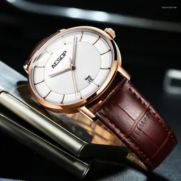 Zegarstka Aesop Oryginalne 2022 MĘŻCZYZN AUTOMATYCZNY Straż na nadgarstka Luminous Mechanical Watches Calendar Top Business Masculino