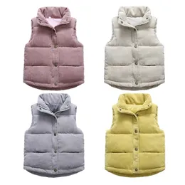 Gilet Autunno Ragazze Gilet caldo Inverno Ragazzi Addensare Capispalla per bambini Bambino Bambini Adolescenti Giacche in cotone per 3-10 anni 221107