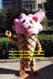Icecream Ice Cream Rones Mascot Costume Yogurt Yoghurt Yoghourt Adult Cartoon Character Company Promocja Party Nowy Rok ZZ7805