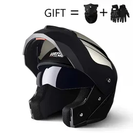 Capacetes de ciclismo 2019 Capacete de corrida profissional Modular Dual Lente Dual Motocicleta Capacete de Face Full Safe Helmets Casco Capactete Casque Moto S M L T221107