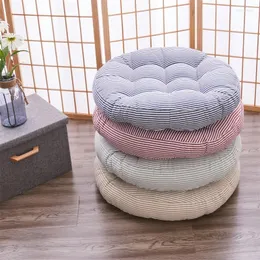 Cuscino tinta unita Tatami cuscini rotondi per soggiorno sedia sedile  cuscino addensato tappetino da preghiera Pouf Futon in stile giapponese