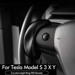 Auto Lenkrad Booster Für Tesla Modell 3 S X Y Autopilot Gegengewicht Zubehör Ring FSD Automatische Unterstützt Gewicht AP