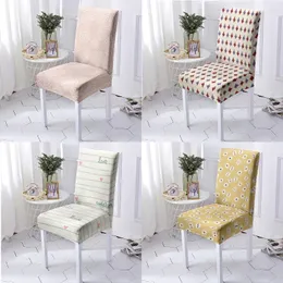 Chair Covers Geometric Stripe Printing Office Party Banquet Gaming Cover Wedding Spandex Dining Room Decor