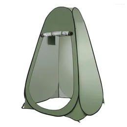 Tält och skydd 1-2 personer utomhus integritet badrum mobilt toalett camping skjul med förvaringspåse kan vara vattentät solskyddsmedel