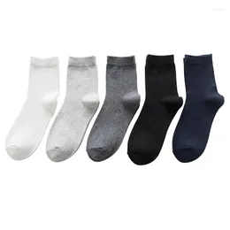 Men's Socks Men Cotton Solid Color Casual Thick Winter Male Calcetines Sokken White Black Meias Skarpetki Man Sox