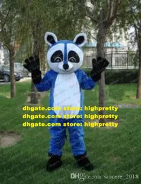 Blue Wacoon Raccoon Maskottchen Kostüm für Erwachsene Cartoon Charakter Outfit Anzug Marke Idenität Neue Produkte auf den Markt ZZ7979