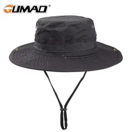 Outdoor Hats Sports Fishing Cap Sunscreen Sun Visors Bucket Hat Camping Military Airsoft Cycling Tactical Bob Wide Brim Bonnie Men 221107