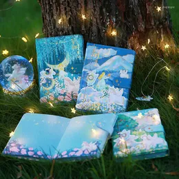 Koreańskie artykuły papiernicze Starry A5 Notebook Kolor Page Light In Dark Comiesięczny cotygodniowy program plannerów w twardej okładce książka piękna