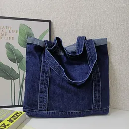 イブニングバッグヴィンテージデザイナーデニムショルダーバッグ大女性のジーンズショッピング女性のための女性2022エコハンドバッグトート再利用可能な買い物客