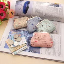 Creative Letter Pattern Coin Purse Mini Buckle Card Holder Purse Women's Portable Small Hasp Clutch Wallet Keychain Bag