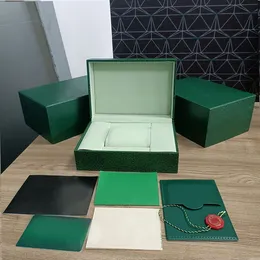 Rolex Box Cases GMT Titta på Mens Gold Automatic Watch Original Inner Outer Womans Watches Boxes Men Green Boxs M116508 126720 116610LN 126710 M116518 M126334 U1