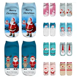 Men's Socks Unisex Christmas Funny 3D Fashion Printed Casual Cute Low Cut Ankle Winter For Women