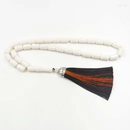 Strand Man Tasbih White Resin Ivorys 33 45 66 99 Prayer Beads Muslim Gifts Islamic Eid Ramadan Accessories Gift Jewelry Arab Bracelets