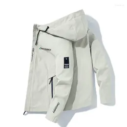 メンズジャケット地理衣料屋外キャンプハイキングジャケット2022男子通気性パーカートレンチコートアドベンチャーメン