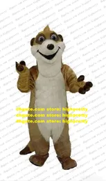 Peluche Cute Meerkat Diagram Toy Mascot Costume Adulto Personaggio dei cartoni animati Outfit Suit BRAND IDENEITY Stage Performance zz7742