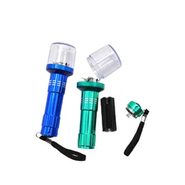 Flashlight Electric Herb Grinders Smoking Tobacco Crusher Automatic Electronic Grinder Auto Retail 2 pcs