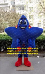 Blue Star Mascot Costume Adult Cartoon Character Outfit Suit Vehicle-free Promenade Parent-child Activities zz7798