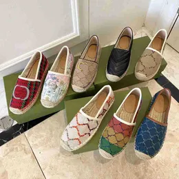 مصمم أحذية نساء جاكار Espadrille شقة أحذية غير رسمية من الجلد Espadrilles متسكع