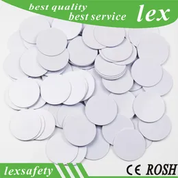 500 st RFID 13.56MHz NFC Tags Cards 1k Kompatibel S50 F08 SMART CHIP TAG ISO14443A NFC Coin Card Dia 30mm