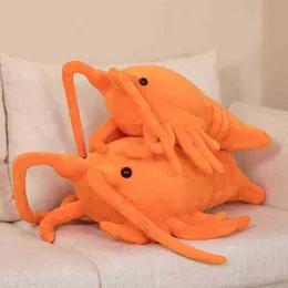 Real Life Lobster Plush Toys underwater Animal Cute Plushie Chare Sofa Cushion Home Decor Toy Cartoon Pillow Girls Ldren Gift J220729