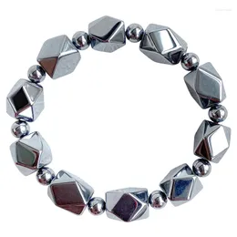 Strand Wholesale terahertz naturale pietra naturale braccialetto sfaccettato perline per perle di stelle per donne maschi coppia gioielli di moda cristallina