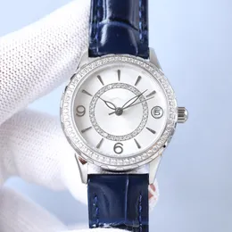 Reloj Relojes para mujer Bisel de diamantes 38 mm Reloj mecánico automático Relojes de pulsera de moda Correa de cuero Montre de luxe Business Desig263p