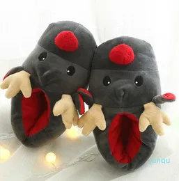 Casual Shoes Autumn and winter Super Soft Velvet Christmas deer shoes cute funny plush cotton slippers 066
