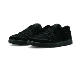 2023 Release 1 Low OG Black Phantom Athletic Shoes Fragment 1S WMNS Olive Reverse Mocha Military Blue Sail Dark Mocha Sports Sneakers Med Originalkartong