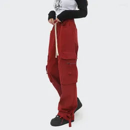 Men's Pants Big Pockets Loose Cargo Men Spring Autumn Baggy Trousers Sweatpants Joggers Women