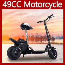 2022 미니 오토바이 4 스트로크 49cc 50cc ATV 오프로드 슈퍼 바이크 산 휘발유 스쿠터 작은 버기 모터 자전거 성인 경주 4 행정 2 휠 오토바이 무료 배