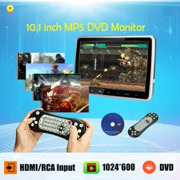 10.1 tum 1024x600 bilhuvudstöd med Monitor DVD -videospelare Portable Car TV Monitor USB/SD/HDMI/IR/FM TFT LCD Touch -knappspel