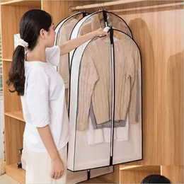 Clothing Wardrobe Storage Clothing Storage Dustproof Er For Coats Shirts Sweaters Suit Bag Hanging Clothes Organizer Wardrobe Ers Dh9Bi