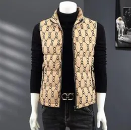 New Mens Vest 재킷 가을 따뜻한 민소매 재킷 겨울 캐주얼 웨이스트 코트 조끼 플러스 크기 브랜드 의류