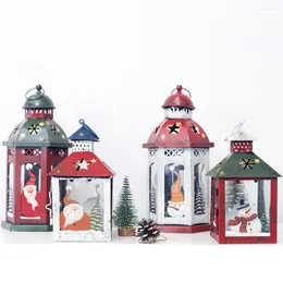 Ljush￥llare 1 PC Christmas Lantern Decorative Decor Lanterns Inomhus inomhus