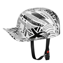 Hełmy rowerowe Zatwierdzone kropka Zatwierdzona chłodna letnia klasyczna półkalna motocykl hełm bezpieczeństwa retro hulajnot motocyklowy jazda na casque moto casco t221107