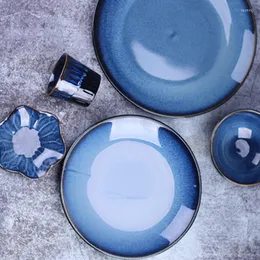 Plates Nordic Ceramic Bone China Dinner Set Tea Cup Kitchen Tableware Trays Decorative Dessert Sushi Sald Plate Bowl