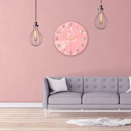 Duvar Saatleri 30x30cm Minimalizm Saat Klasik Nordic Kalın Sınır Sessiz Modern Tasarım Asma 3D Horloges Yatak Odası Oturma Odası Ev Dekor