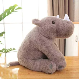 特別ギフトクリエイティブ漫画Rhino人形抱きRhino Rhino Rhino Horn Horn Pop Toy Baby Sleeping Pop Room装飾J220729