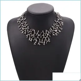 Chokers Chokers Fashion Gypsy Alloy Maxi Statement Necklaces Punk Style Tree Branch Shaped Choker Collar For Women Jewelr Chakrabead Otbxd