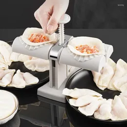 Baking Tools Dumpling Maker Machine Double Head Press Dumplings Mold Kitchen Gadget Accessories DIY Empanadas Ravioli Mould
