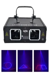 AUCD 2 Lens Red Blue RB Beam Pattern Laser Light DMX 7ch Pro DJ Party Club Bar KTV Holiday Wedding Stage Lighting DJ506RB7580048