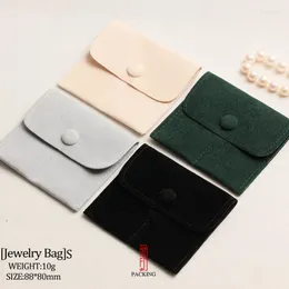 Sacchetti per gioielli 6 pz/lotto Gree Beige Marrone Grigio E Nero Colore Velluto Borsa per gioielli o organizzatore di borse portaoggetti