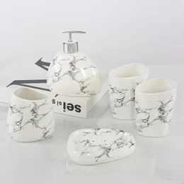 Set di accessori per il bagno WHYOU Bottiglia di emulsione creativa Accessori per il bagno Lavaggio di alta qualità Tazza per gargarismi Abito per spazzolino Regalo di nozze di moda