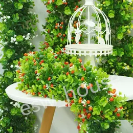 Decorative Flowers Wreaths Artificial Eucalyptus Gypsophila Garlands 1 8Meters Fake Greenery Vines Faux Hanging Plants For Wedding Dhj4F