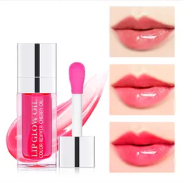 Chaoage Lippenöl Glow Crystal Jelly Gloss, feuchtigkeitsspendender, aufpolsternder Lipgloss, Tönung, langanhaltendes, nährendes Make-up, sexy, pralles, getöntes Make-up für den Orgasmus