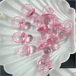 Party Favor Wholesale 50Pcs Baby Shower Favors Resin Mini Pacifiers Girl Boy Party Wedding Event Supply Products Christening Decorat Dh4Uk